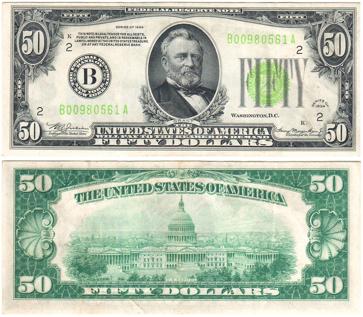 1934 $10 dollar bill serial number lookup