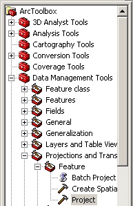 ArcToolbox menu