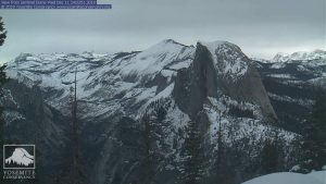 above snowy mountains, yosemite high sierra