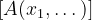 [A(x_1,\dots)]